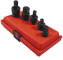 Adaptor and Universal Joint Impact 5 Piece Set 0.5 in. and 0.38 in. Drive