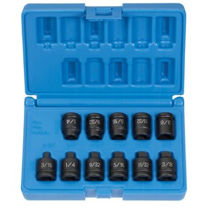 GP1211P 0.38 in. Driver 11 Piece Pipe Plug Socket Set