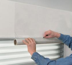 48 in. X 200 ft. Booth Wall White Protective Film