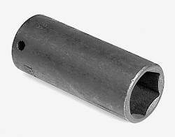 Apex Tool Group  GM 30mm Deep Axle Nut Socket - Black - 0.5 in. Drive - Heavy-Duty