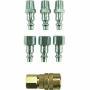 MiltonMIS-212, 0.25 Npt 7 Piece Coupler Set