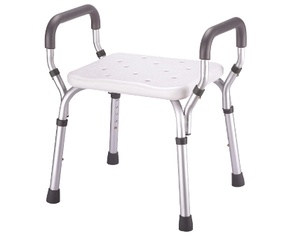 Picture of Essential Medical B3010 Molded Shower Bench with Arms & No-Back