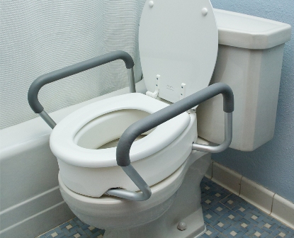 Picture of Essential Medical B5082 Toilet Seat Riser with Arms -Standard