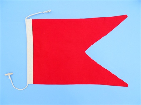Letter B Cloth Nautical Alphabet Flag - 20 in. Decorative Accent