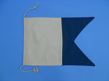 Letter A Cloth Nautical Alphabet Flag - 20 in. Decorative Accent
