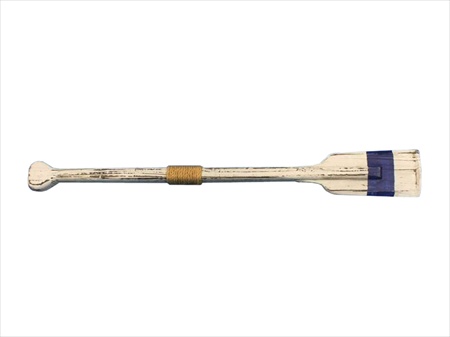 Wooden Rustic King Harbor Squared Oar With Hooks 24 in. Decorative Accent