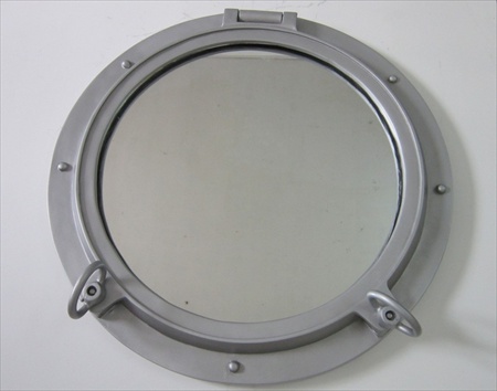 Silver Porthole Window 24 in. Port Holes Decorative Accent