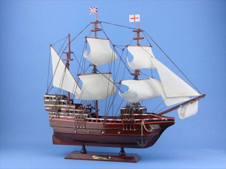 Mayflower 20 in. Decorative Tall Model Ship