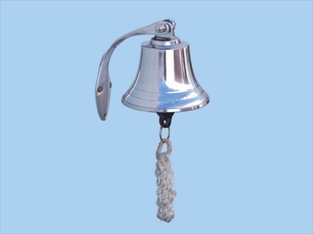 Chrome Hanging Harbor Bell 4 in. Bells Decorative Accent