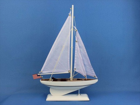 Picture of Handcrafted Model Ships Intrepid-16 Intrepid 16 in. Decorative Sail Boat
