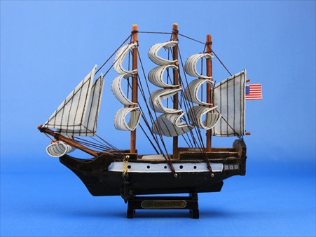 Picture of Handcrafted Model Ships Constitution-7 USS Constitution 7 in. Decorative Tall Model Ship