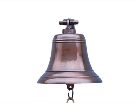 Antiqued Copper Bell 9 in. Bells Decorative Accent