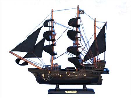Picture of Handcrafted Model Ships PEARL 20 Edward Englands Pearl 20 in. Decorative Tall Model Ship