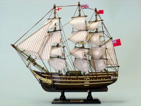 Picture of Handcrafted Model Ships hmssurprise14 Master And Commander HMS Surprise 14 in. Decorative Tall Model Ship