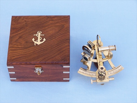 Scouts Brass Sextant 4 in. Compasses Decorative Accent