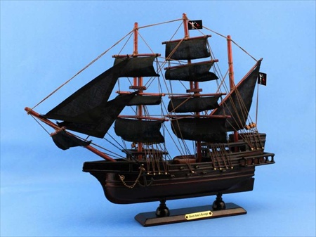 Picture of Handcrafted Model Ships QA15 Blackbeards Queen Annes Revenge 15 in. Decorative Model Pirate Ships