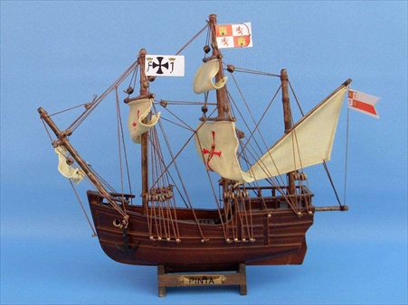 Picture of Handcrafted Model Ships Pinta12 Pinta 12 in. Decorative Famous Ship