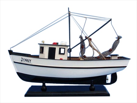 Picture of Handcrafted Model Ships FB221- Jenny Forrest Gump - Jenny Shrimp Boat 16 in. Decorative Fishing Boat