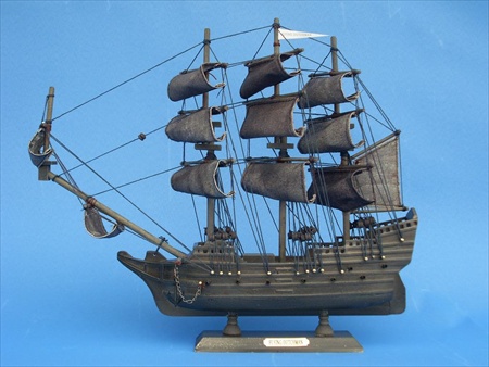 Picture of Handcrafted Model Ships Dutchman 14 Flying Dutchman 14 in. Decorative Model Pirate Ships