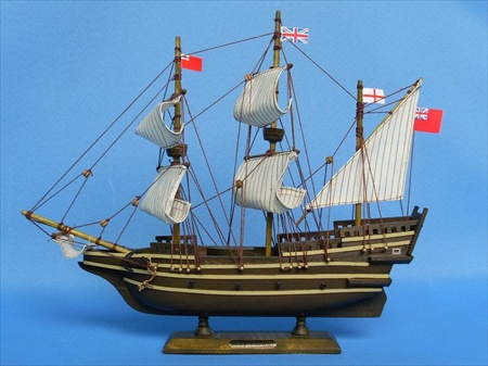 Picture of Handcrafted Model Ships Mayflower 14 Mayflower 14 in. Decorative Tall Model Ship