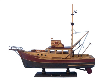 Picture of Handcrafted Model Ships Orca 20 Jaws - Orca 20 in. Decorative Famous Ship