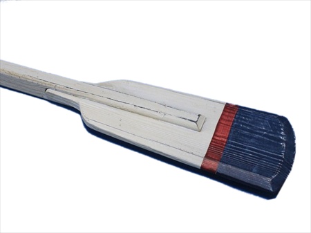 Wooden Winthrop Squared Rowing Oar With Hooks 36 in. Decorative Accent