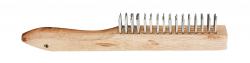 Wire Brush - Wood Handle - 11 in. Long - Durable Bristles