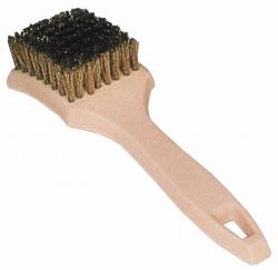 Ar85-637 8.5 in. Brass Wire Brush White wall and Sidewall