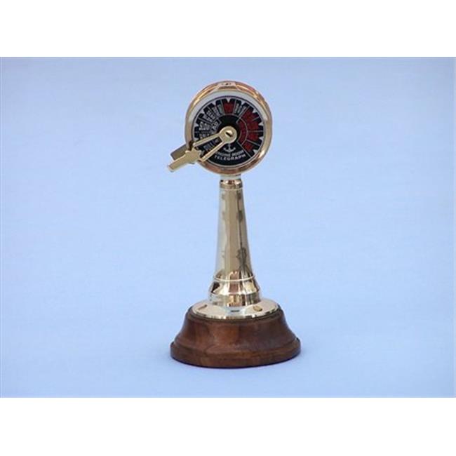 Handcrafted Model Ships TL-0723 Brass Titanic Engine Room Telegraph 7 in. Dec...