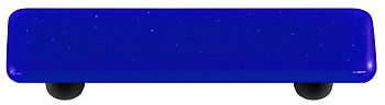 Glass Cabinet Pull - Deep Cobalt Blue - 3 in.