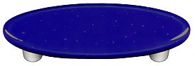 Glass Cabinet Pull - Deep Royal Blue - 3 in.