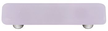 Neo-Lavender Rectangle Glass Cabinet Pull - Aluminum Post
