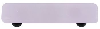 HK1034-PB Neo-Lavender Rectangle Glass Cabinet Pull - Black Post