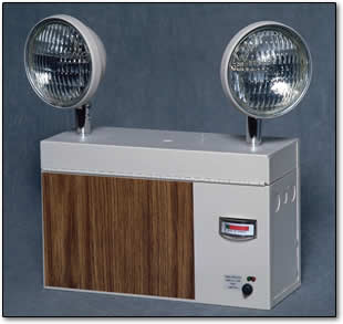 Picture of Big Beam H2SC12S10 Standard Heads Emergency Lights 12 V With Wood Grain Panel