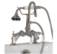 Picture of Cambridge Plumbing CAM684D-ORB Clawfoot Tub Porcelain Lever Brass Faucet