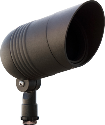 LV202-B Cast Aluminum Directional Spot Light with Hood- Black