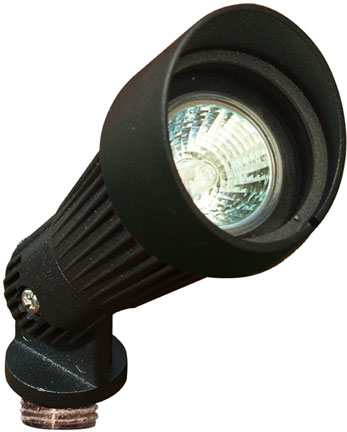 LV203-B Cast Aluminum Directional Spot Light with Hood- Black