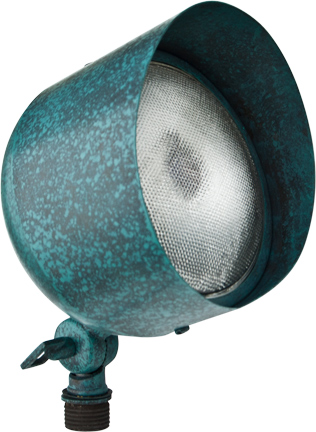 Dabmar Lighting LV30-AG Solid Brass Directional Flood Light with Hood; Acid Green