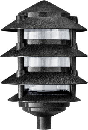 Picture of Dabmar Lighting D5200-B Cast Aluminum Four Tier Pagoda Light &#44; Black