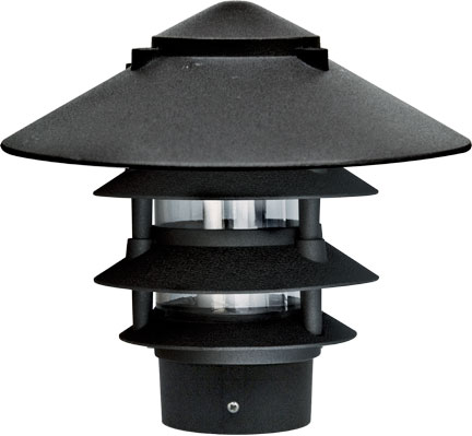 Picture of Dabmar Lighting D5400-B Cast Aluminum Four Tier Pagoda Light with 3 In. Base&#44; Black