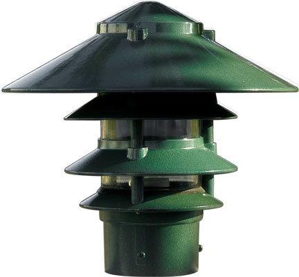 Picture of Dabmar Lighting D5400-G Cast Aluminum Four Tier Pagoda Light with 3 In. Base&#44; Green