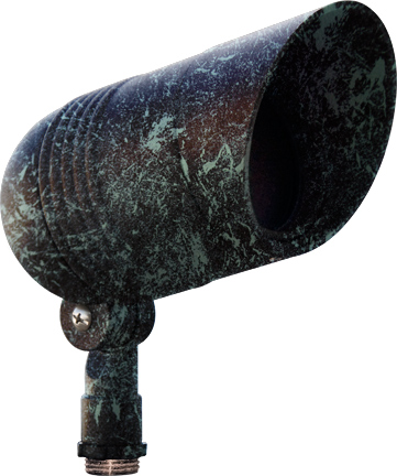 Cast Aluminum Directional Spot Light with Hood- Verde Green