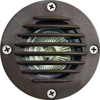 Fiberglass In-Ground Well Light with Grill, Bronze