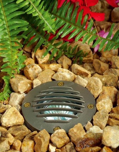 Picture of Dabmar Lighting LV300-BZ-SLV Cast Aluminum In-Ground Well Light with Grill- Bronze