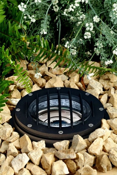 Picture of Dabmar Lighting LV305-B-MR Cast Aluminum In-Ground Well Light with Grill- Black