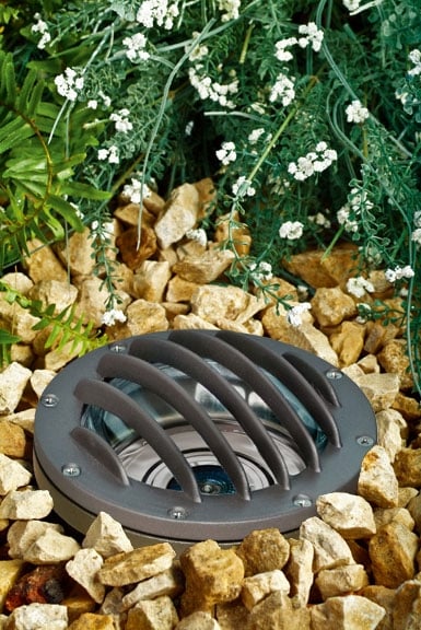 Picture of Dabmar Lighting LV305-BZ-MR Cast Aluminum In-Ground Well Light with Grill- Bronze