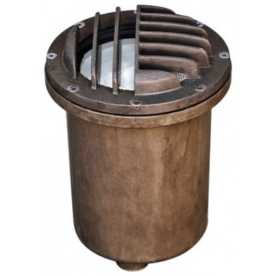 Picture of Dabmar Lighting FG4469 Fiberglass In-Ground Well Light with Convex Grill- Bronze