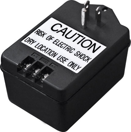 Magnetic Plug-In 40 Watt Low Voltage Transformer, Black