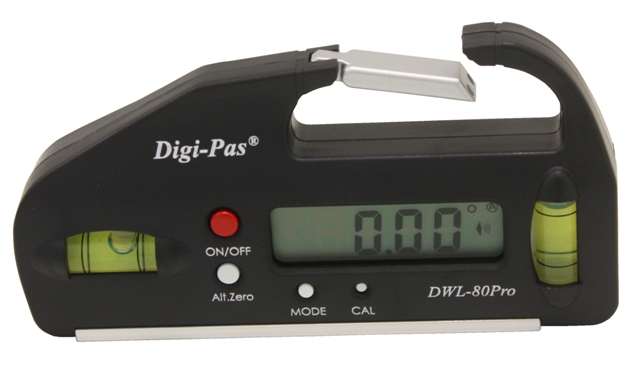 Picture of Digi-Pas DWL80PRO Mini Pocket Size Digital Level Electronic Angle Gauge with 0.05 Degree Accuracy