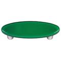 Hot Knobs HK1021-POA Emerald Green Oval Glass Cabinet Pull - Aluminum Post Hot Knobs HK1021-POA Emerald Green Oval Glass Cabinet Pull - Aluminum Post